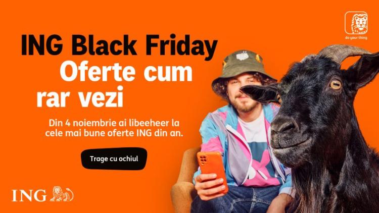ING dă startul Black Friday 2025: oferte pentru credite, rate extinse la cumpărături și multe alte surprize