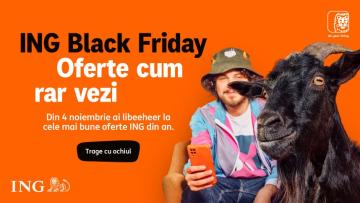 ING dă startul Black Friday 2025: oferte pentru credite, rate extinse la cumpărături și multe alte surprize